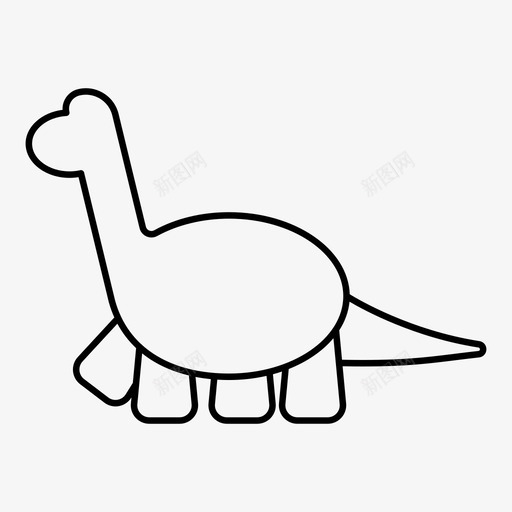 恐龙动物玩具图标svg_新图网 https://ixintu.com 动物 恐龙 玩具