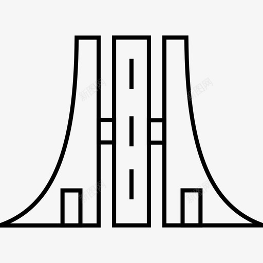 阿克拉建筑地标图标svg_新图网 https://ixintu.com 地标 建筑 旅游 纪念碑 阿克拉 首都世界地标线