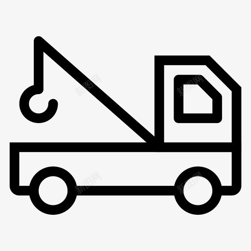 拖车汽车运输图标svg_新图网 https://ixintu.com 拖车 旅行 汽车 车辆 运输 运输线路图标