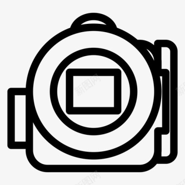 手持式摄像机录像机功能图标图标