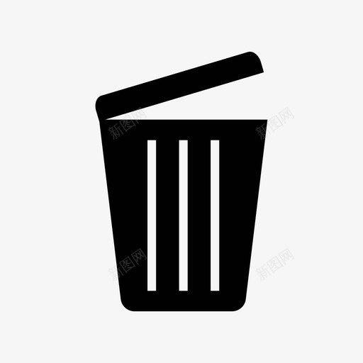 回收站删除垃圾图标svg_新图网 https://ixintu.com 删除 回收站 垃圾 废物 收集1 移除
