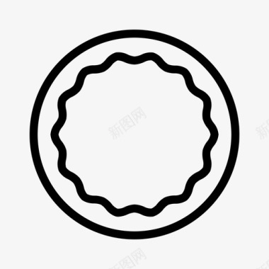 派蛋糕甜甜圈图标图标