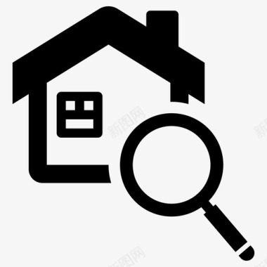 搜查公寓房子图标图标