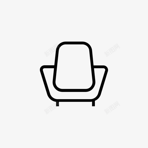 扶手椅家具客厅图标svg_新图网 https://ixintu.com 客厅 家具 家具和家居装饰2 座椅 扶手椅 沙发