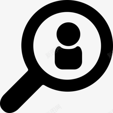 用户搜索界面搜索放大镜图标图标