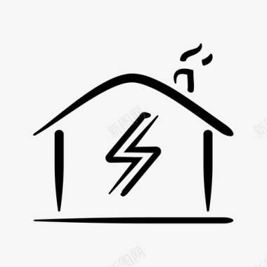 家用电消耗能源图标图标