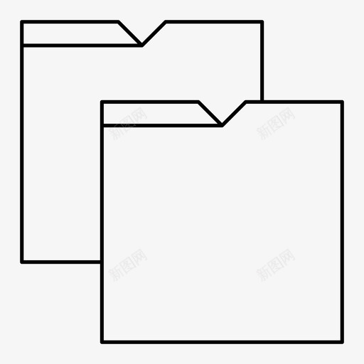 复制文件夹复制镜像图标svg_新图网 https://ixintu.com 复制 复制文件夹 文件和文件夹 镜像