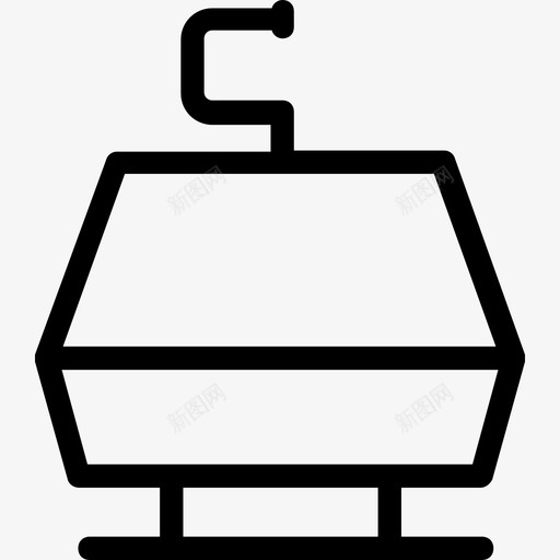 索道线空中升降机轮椅升降机图标svg_新图网 https://ixintu.com 可拆式 汽车平滑线图标 滑雪升降机 空中升降机 索道线 轮椅升降机