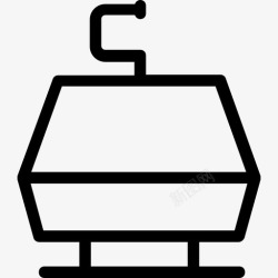 空中索道索道线空中升降机轮椅升降机图标高清图片