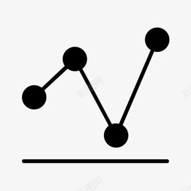 折线图面积图表图标图标