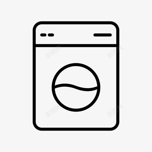 洗衣机电子商务电子产品图标svg_新图网 https://ixintu.com 家用电器 洗衣机 电子产品 电子商务 电子商务用户界面