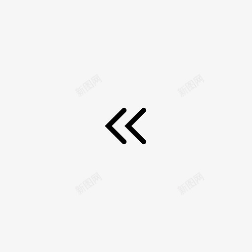 后退返回左箭头图标svg_新图网 https://ixintu.com 上一个 后退 导航工具 左箭头 返回