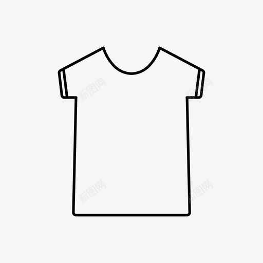 衬衫衣服t恤图标svg_新图网 https://ixintu.com t恤 衣服 衬衫