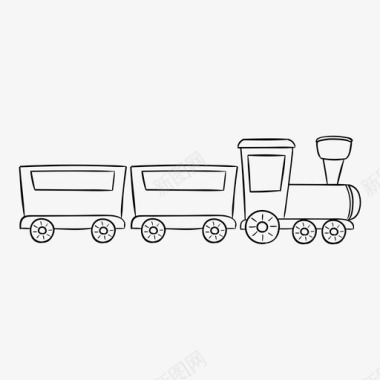 火车玩具图标图标