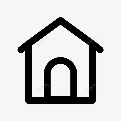 房子建筑房地产图标svg_新图网 https://ixintu.com 建筑 房地产 房子