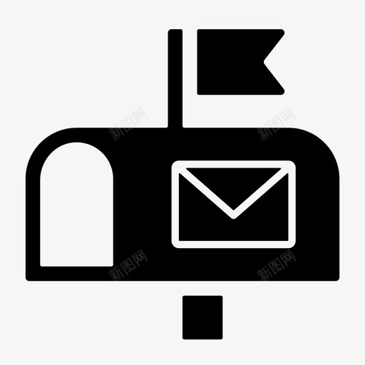 邮箱地址通信图标svg_新图网 https://ixintu.com 信件 地址 电子邮件 营销和广告字形v01 通信 邮箱