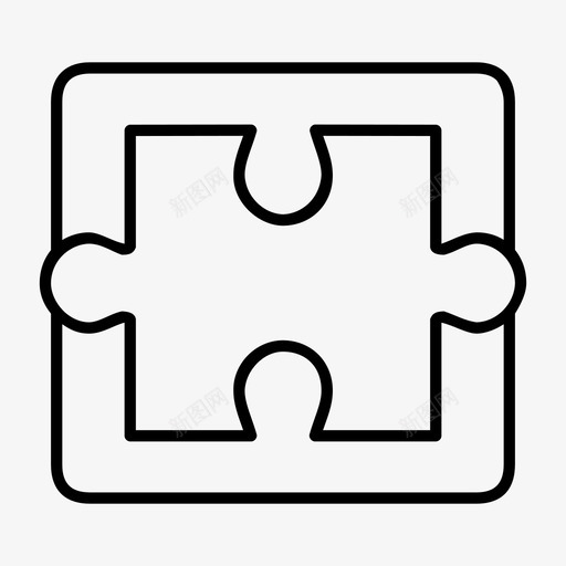 拼图天才游戏图标svg_新图网 https://ixintu.com 天才 拼图 拼图块 拼图集 游戏 策略