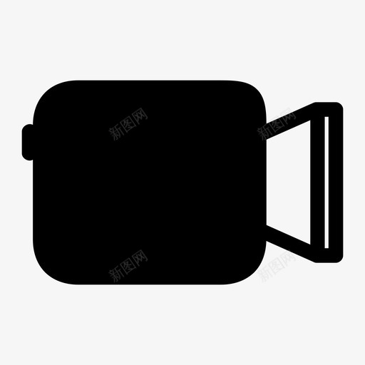视频播放器剪辑媒体图标svg_新图网 https://ixintu.com 剪辑 媒体 录制 播放视频 视频剪辑 视频播放器