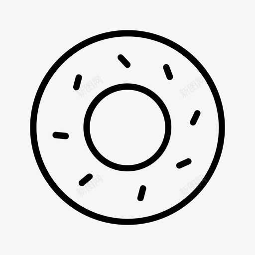 甜甜圈面包房杂货店图标svg_新图网 https://ixintu.com 杂货店 甜甜圈 面包房
