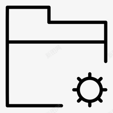 文件夹设置编辑选项图标图标