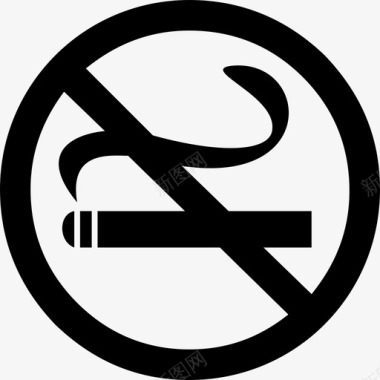 禁止吸烟香烟标志图标图标