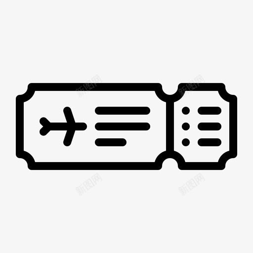 机票登机入境图标svg_新图网 https://ixintu.com 入境 暑期 机票 登机 航班 通行证