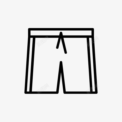 短裤夏季卷1图标svg_新图网 https://ixintu.com 夏季卷1 短裤
