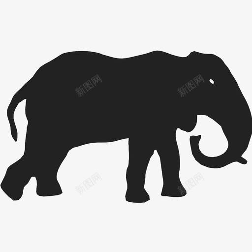 大象动物大鼻子图标svg_新图网 https://ixintu.com 大 大象动物 野生 鼻子