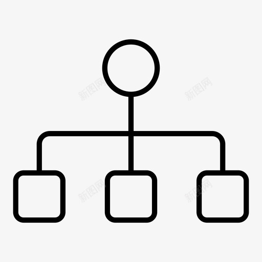 指挥系统等级网络图标svg_新图网 https://ixintu.com 指挥系统 监督 等级 结构 网络