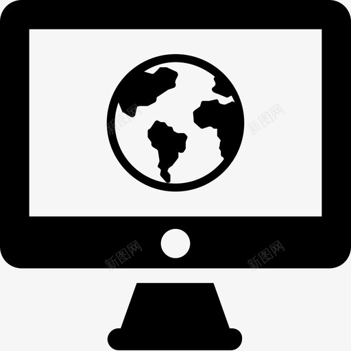 金融全球互联网图标svg_新图网 https://ixintu.com 互联网 全球 地图 监控 金融 银行和金融实体图标