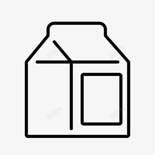 牛奶牛奶盒牛奶包装图标svg_新图网 https://ixintu.com 牛奶 牛奶包装 牛奶盒 食品饮料生产线vol01