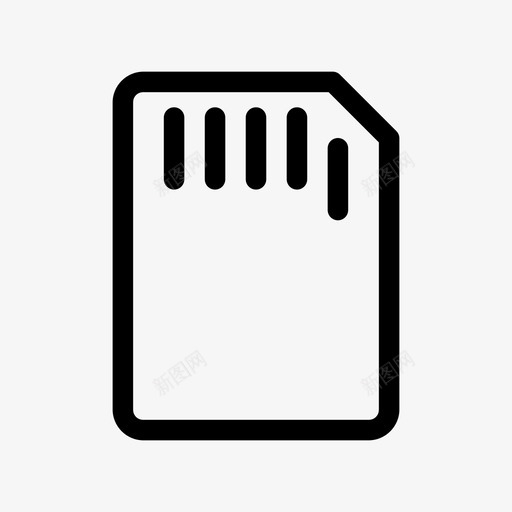 存储卡存储芯片保存图标svg_新图网 https://ixintu.com sd卡 互联网粗体 保存 存储 存储卡 存储芯片