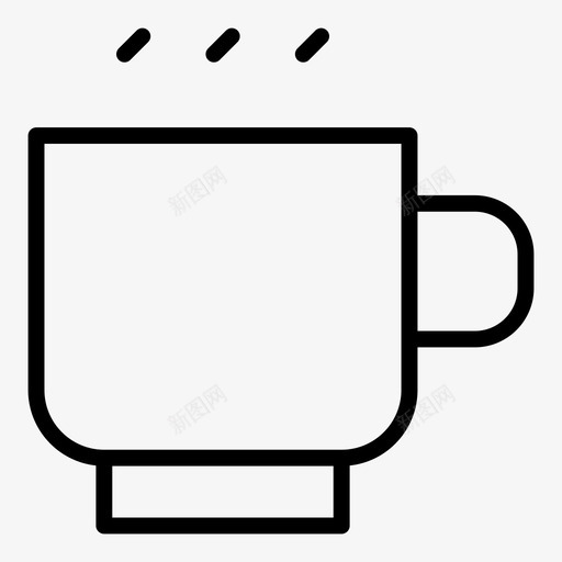 杯子咖啡饮料图标svg_新图网 https://ixintu.com 咖啡 杯子 热水 茶 食物烹饪 饮料
