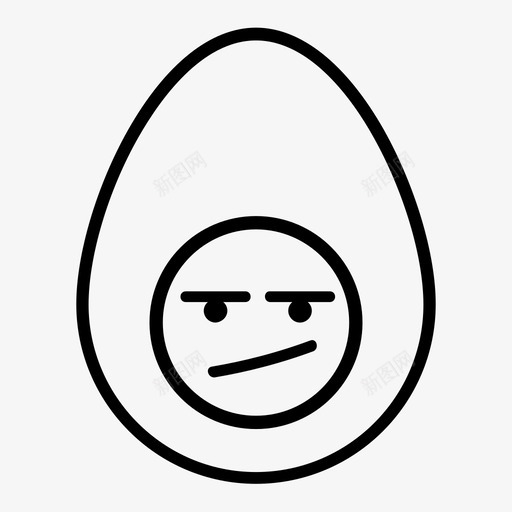 愤怒的蛋煮蛋无聊图标svg_新图网 https://ixintu.com 心烦 愤怒的蛋 无聊 煮蛋 表情符号