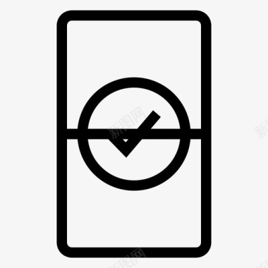 手机支票iphone图标图标