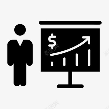 业务展示业务增长财务图表图标图标