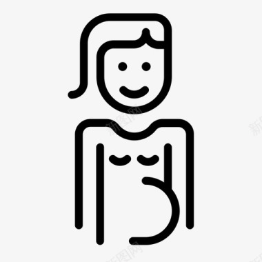 孕妇婴儿家庭图标图标