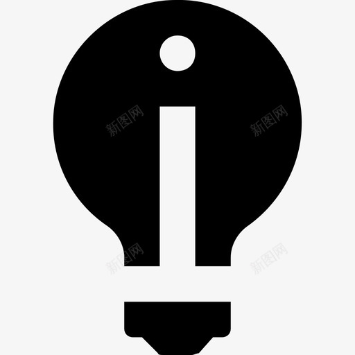 灯泡创意电图标svg_新图网 https://ixintu.com 创意 学校和教育字形图标 想法 灯 灯泡 电