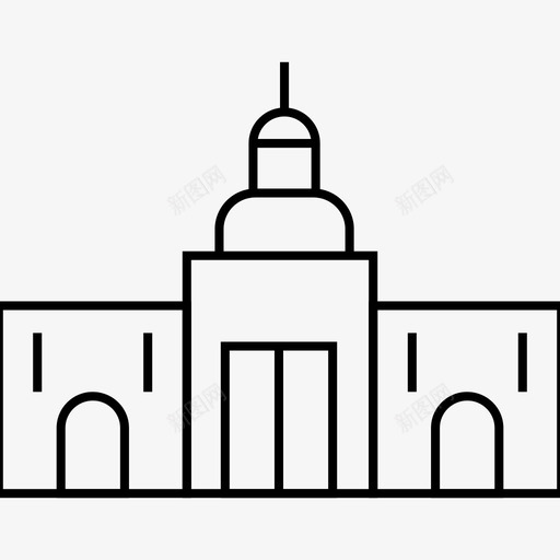 哈瓦那建筑地标图标svg_新图网 https://ixintu.com 哈瓦那 地标 建筑 旅游 纪念碑 首都世界地标线