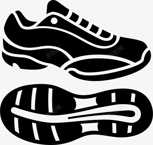 采购产品跑鞋跑鞋底图标svg_新图网 https://ixintu.com 底 训练 跑鞋 运动和健身 运动鞋 采购产品跑鞋