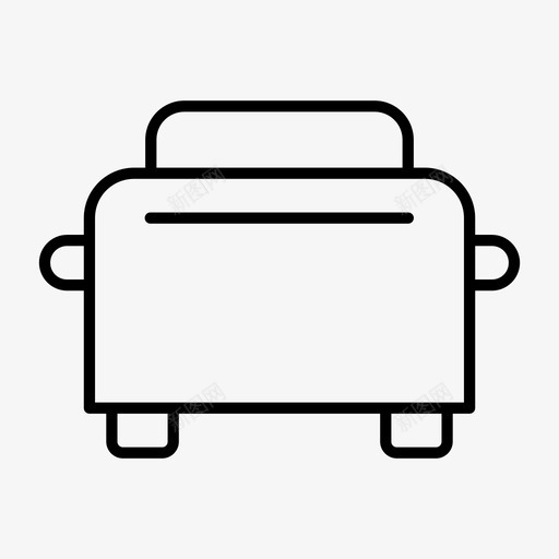 烤面包机面包烤面包机早餐图标svg_新图网 https://ixintu.com 厨房用具 小配件 早餐 烤箱 烤面包机 面包烤面包机