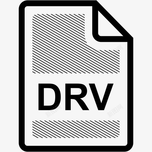 drv文件扩展名格式图标svg_新图网 https://ixintu.com drv文件 扩展名 文件格式 格式 类型