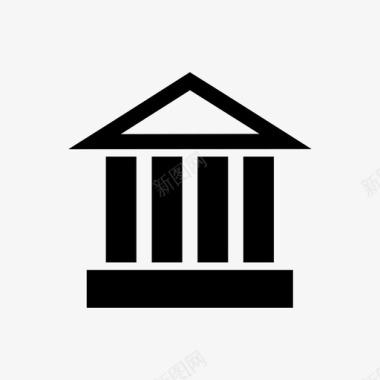 建筑艺术银行图标图标