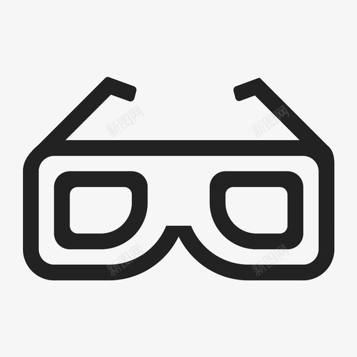 影院信息-3D眼镜svg_新图网 https://ixintu.com 影院信息-3D眼镜