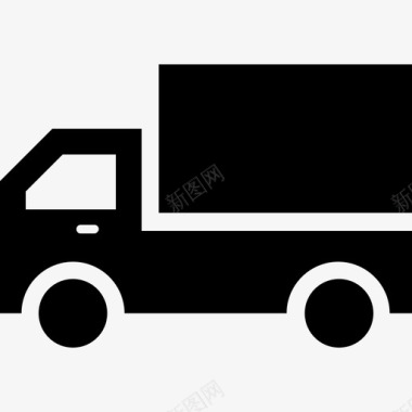 旅行送货卡车图标图标