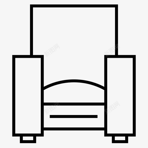 家具军械库床图标svg_新图网 https://ixintu.com 军械库 办公室 家具 家具11系列 床 沙发