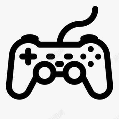 playstationgamepad控制器纯线路图标图标