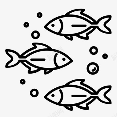 鱼海海鲜图标图标