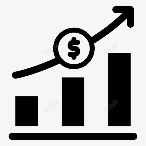利润图表收入图标svg_新图网 https://ixintu.com 业务 利润 图表 收入 财务