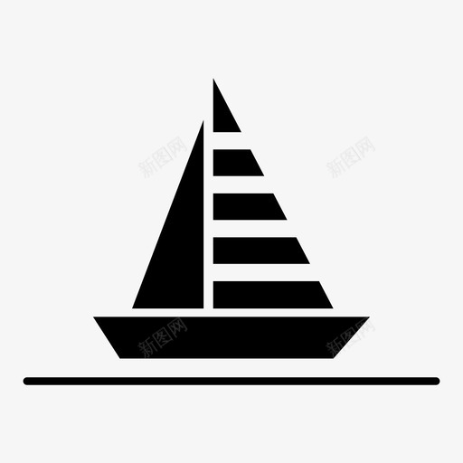 帆船船图标svg_新图网 https://ixintu.com 帆船 船
